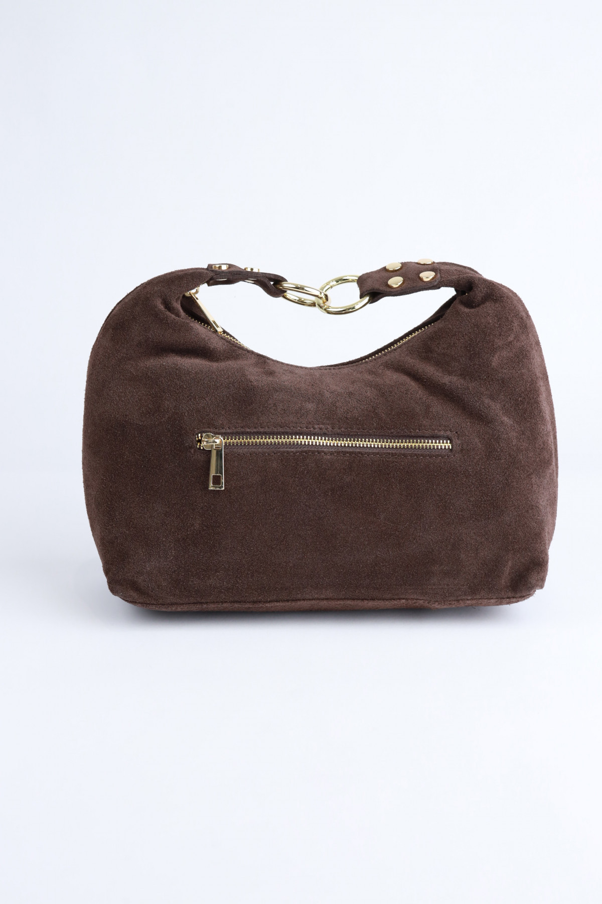 Borsa Mezzaluna con Borchie