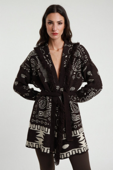 Jacquard cardigan