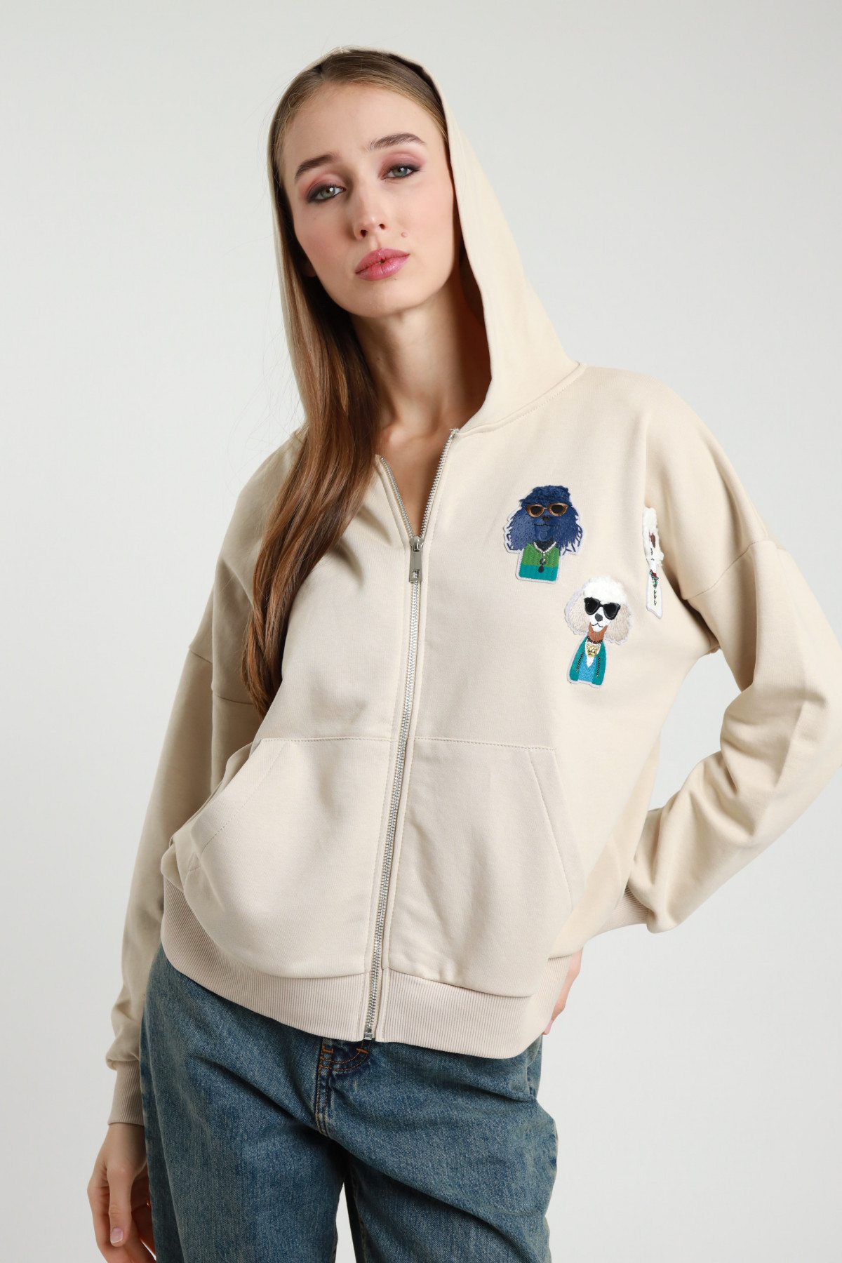 Felpa con Zip