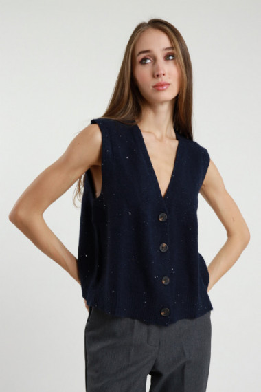 Sequined vest