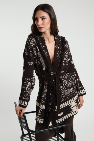 Jacquard cardigan