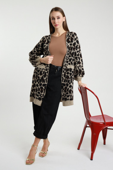 Gefleckter Cardigan