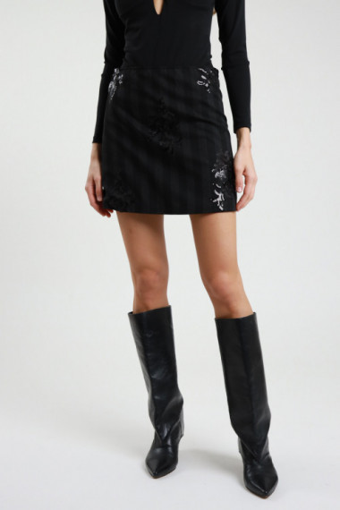 Pillettes Pinstripe Mini Skirt