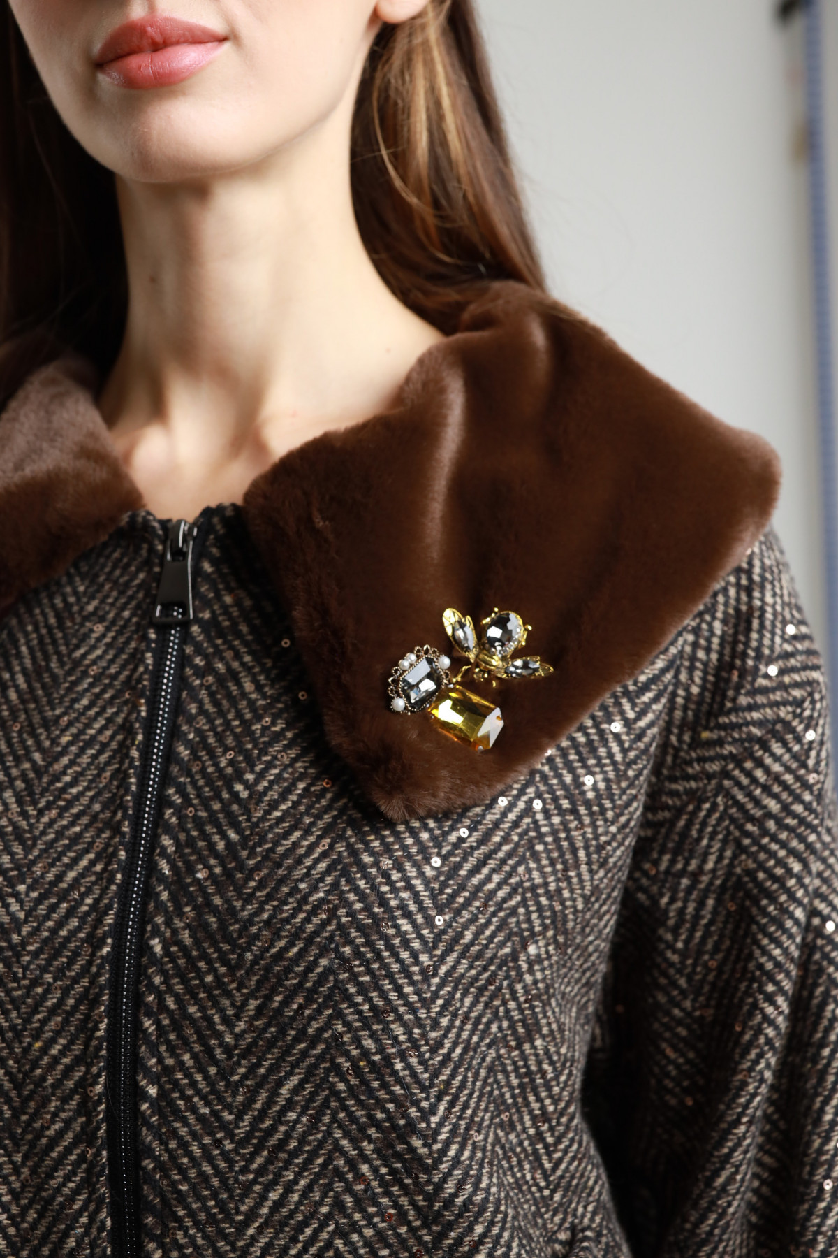 Bomber Collo Ecopelliccia