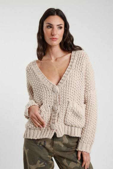 Grobstrick-Cardigan