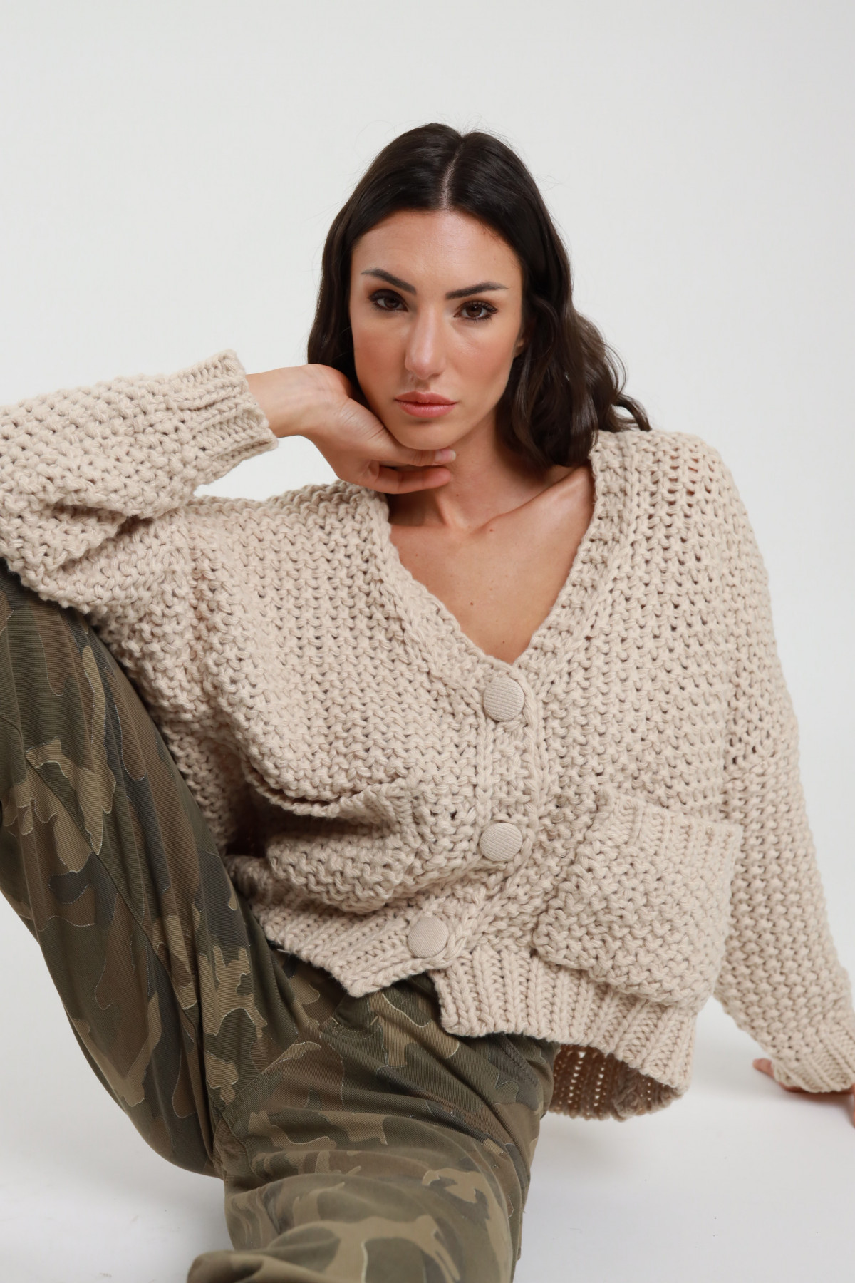 Cardigan Maglia Grossa