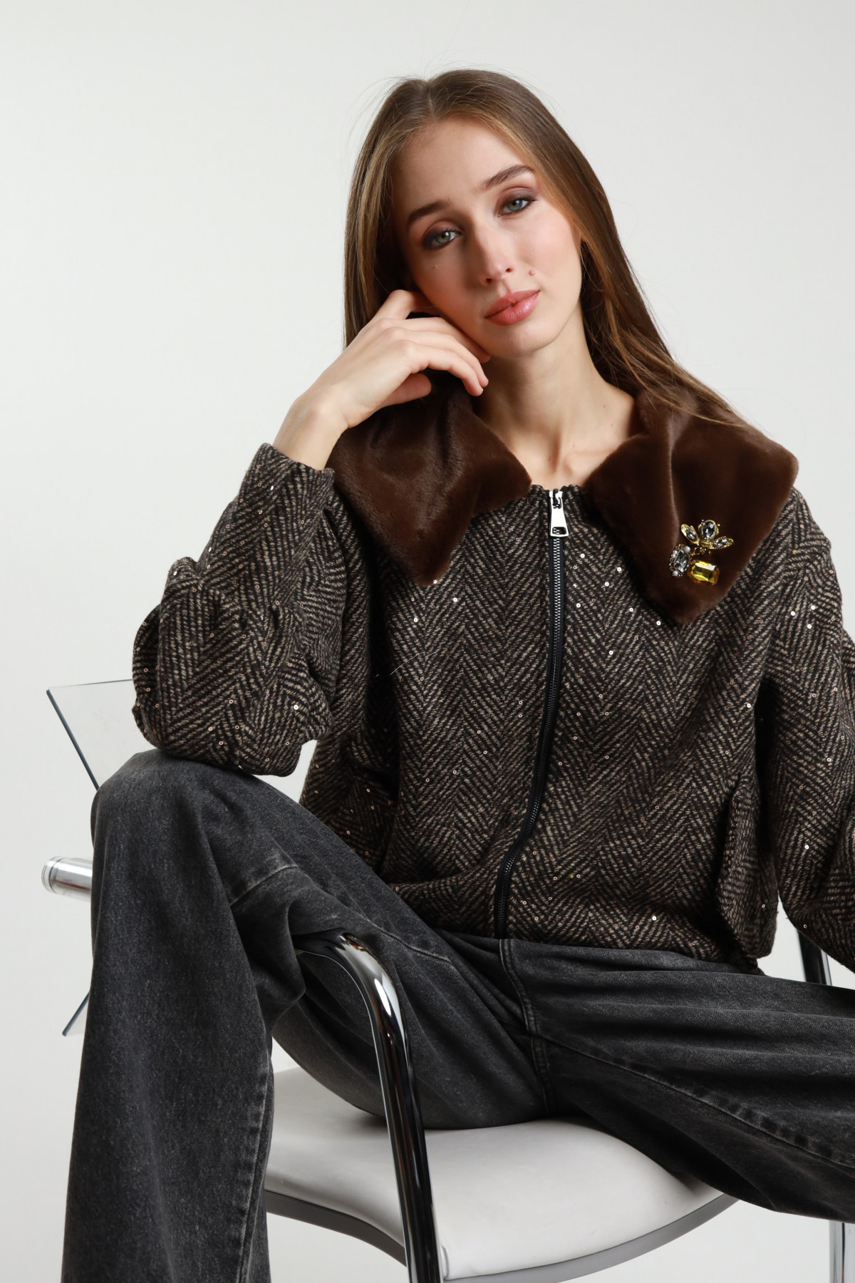 Bomber Collo Ecopelliccia