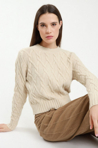 Braided Pullover + Micro Sequins
