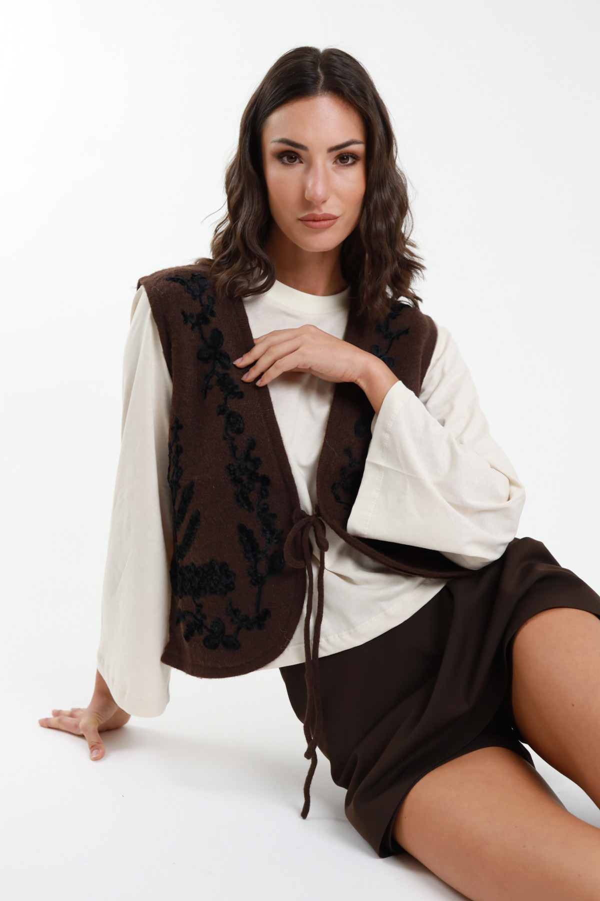 Gilet Ricamato