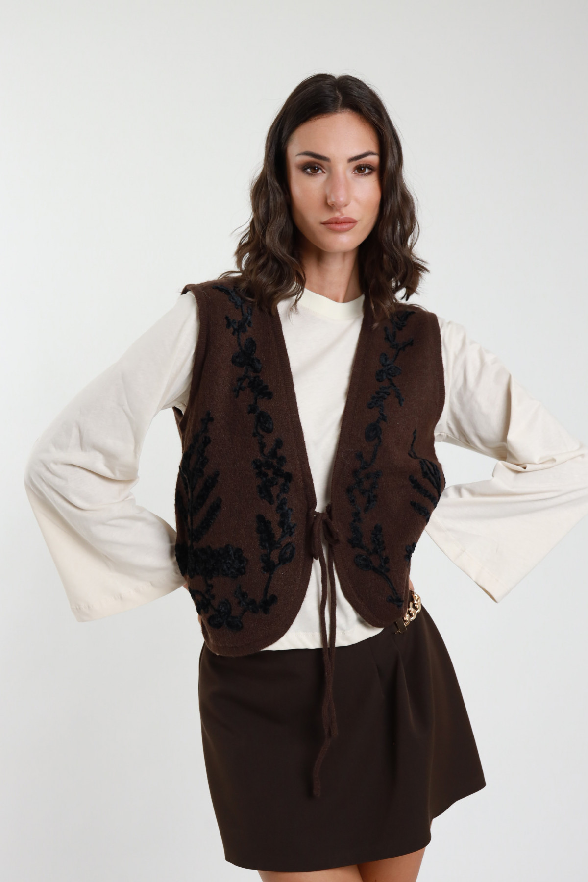 Gilet Ricamato