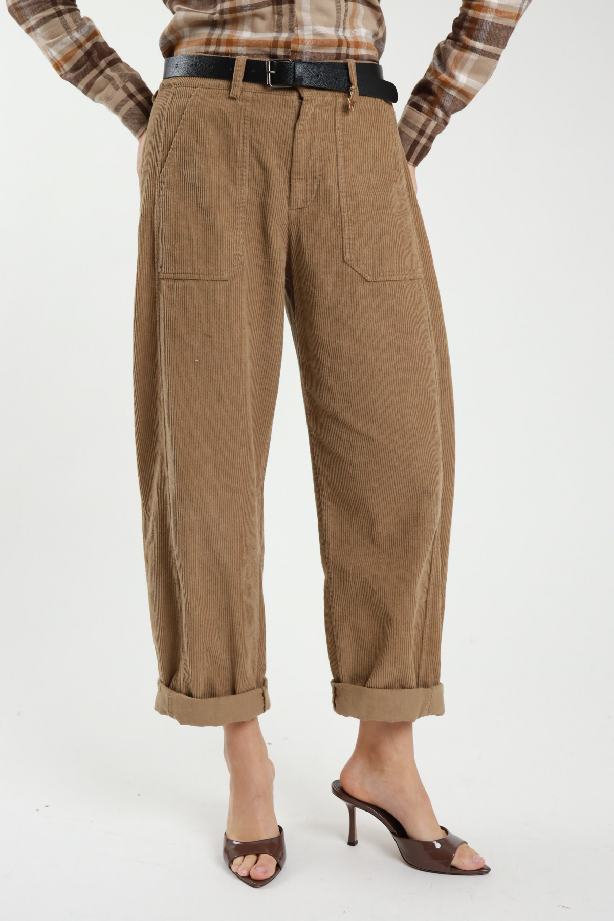 Pantalone velluto 100%co