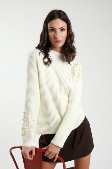 Maglia cratere c/applicazioni 42%pc 30%pbt 23%pa