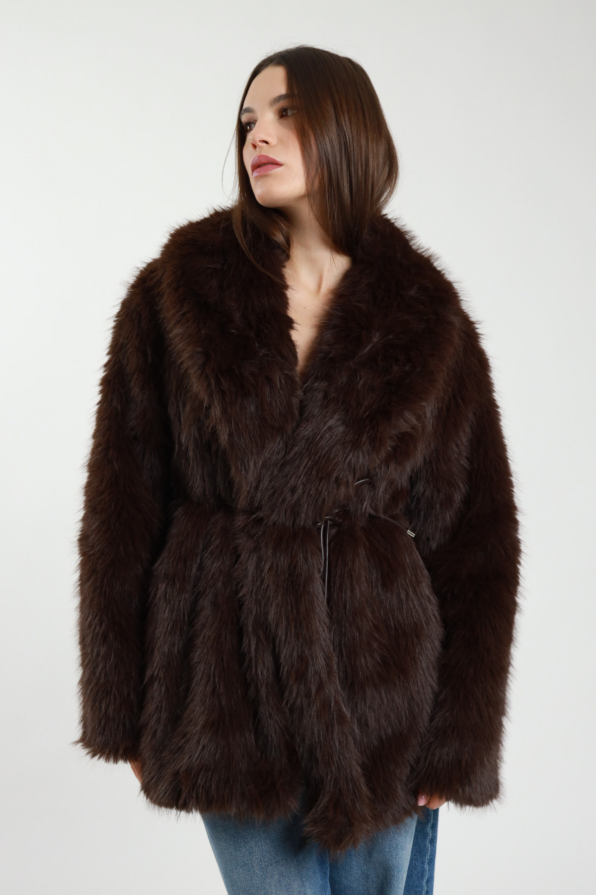 Faux Fur Belt