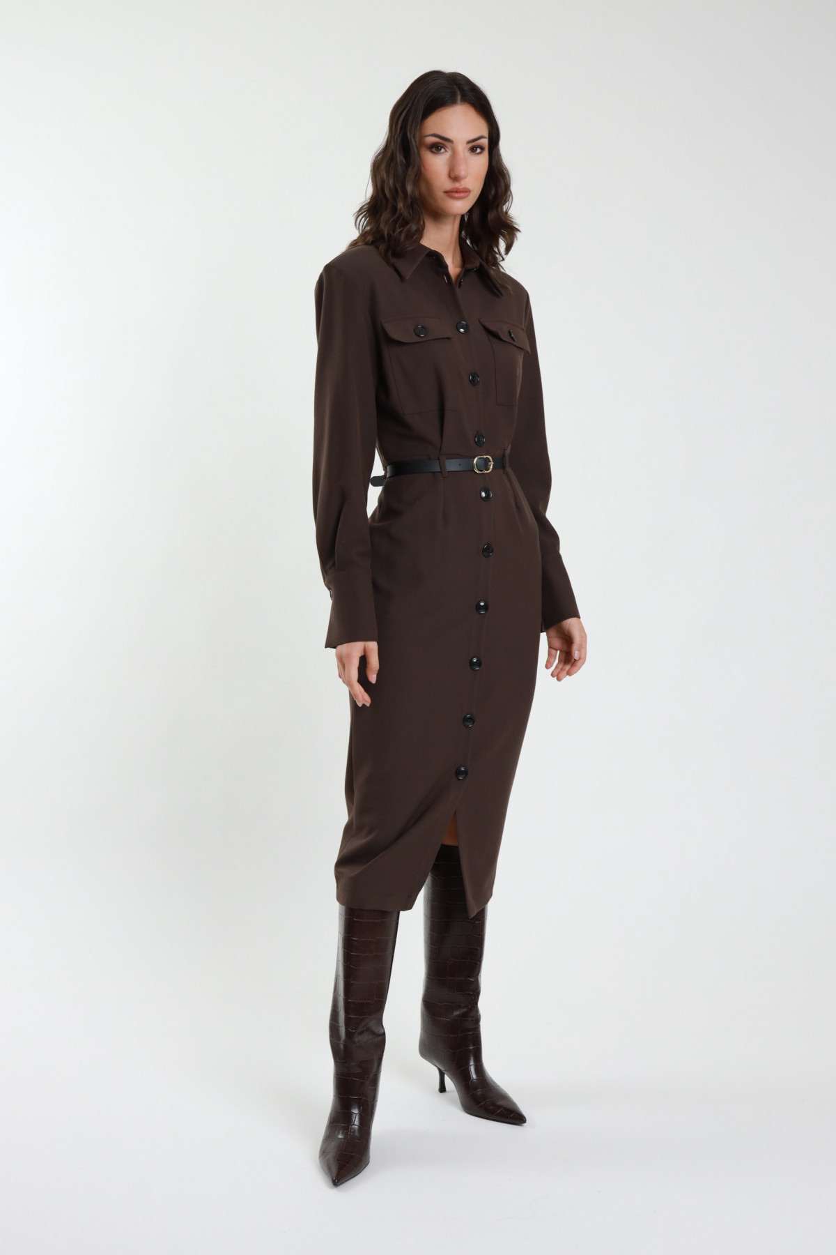 Hemdkleid + Gürtel