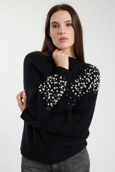 Maglia cratere c/applicazioni 42%pc 30%pbt 23%pa