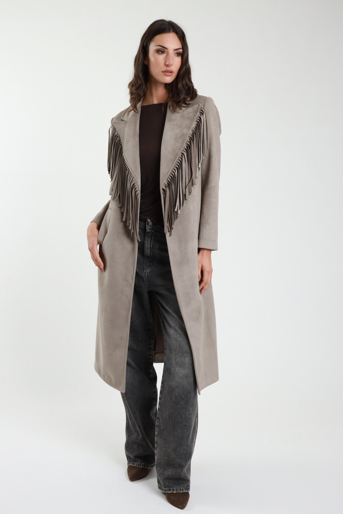 Fringed coat