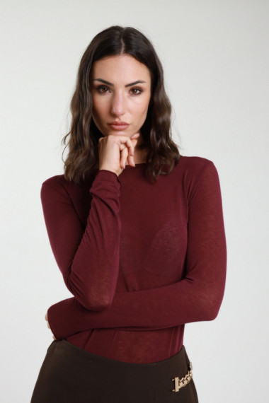 Maglia Misto Cashmere Barchetta