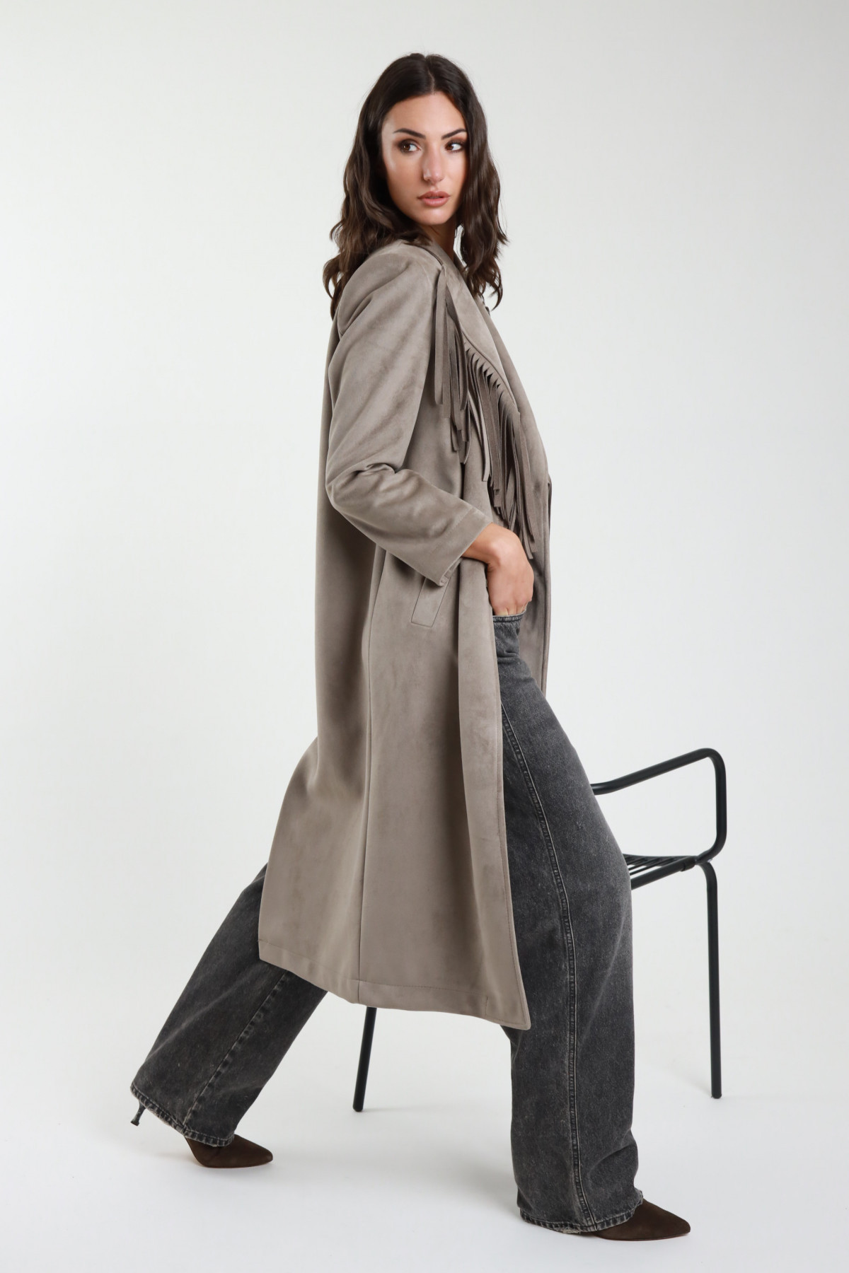 Fringed coat