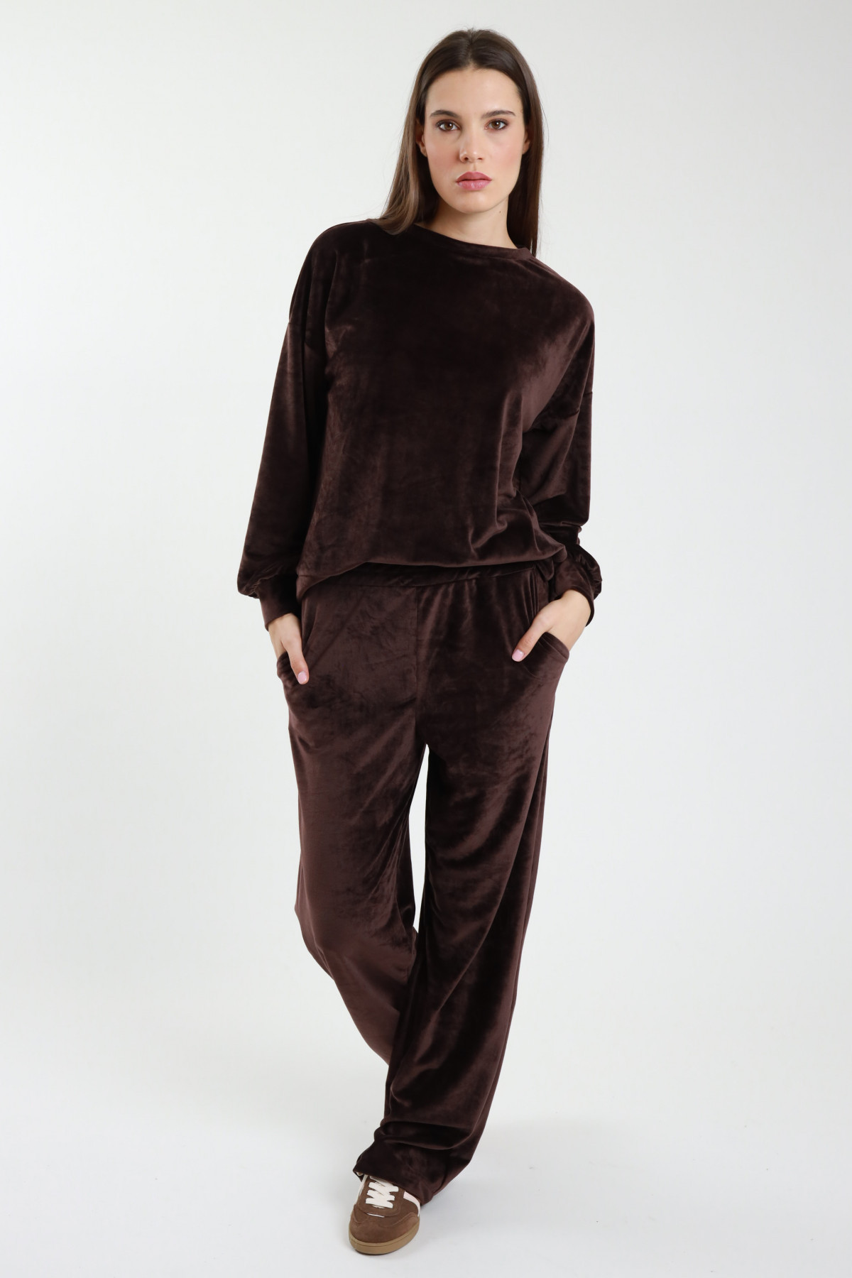 Kompletter Chenille-Trainingsanzug