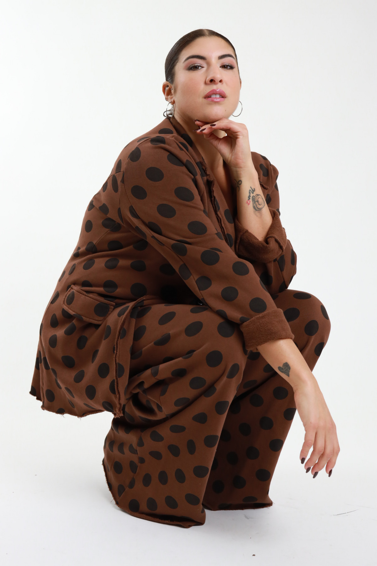 Susy Star - Giacca Felpa Pois