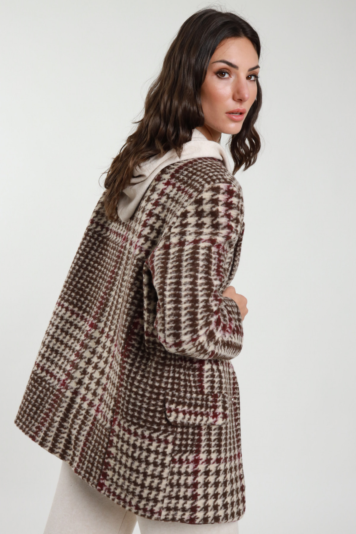 Übergroße Prince-of-Wales-Jacke