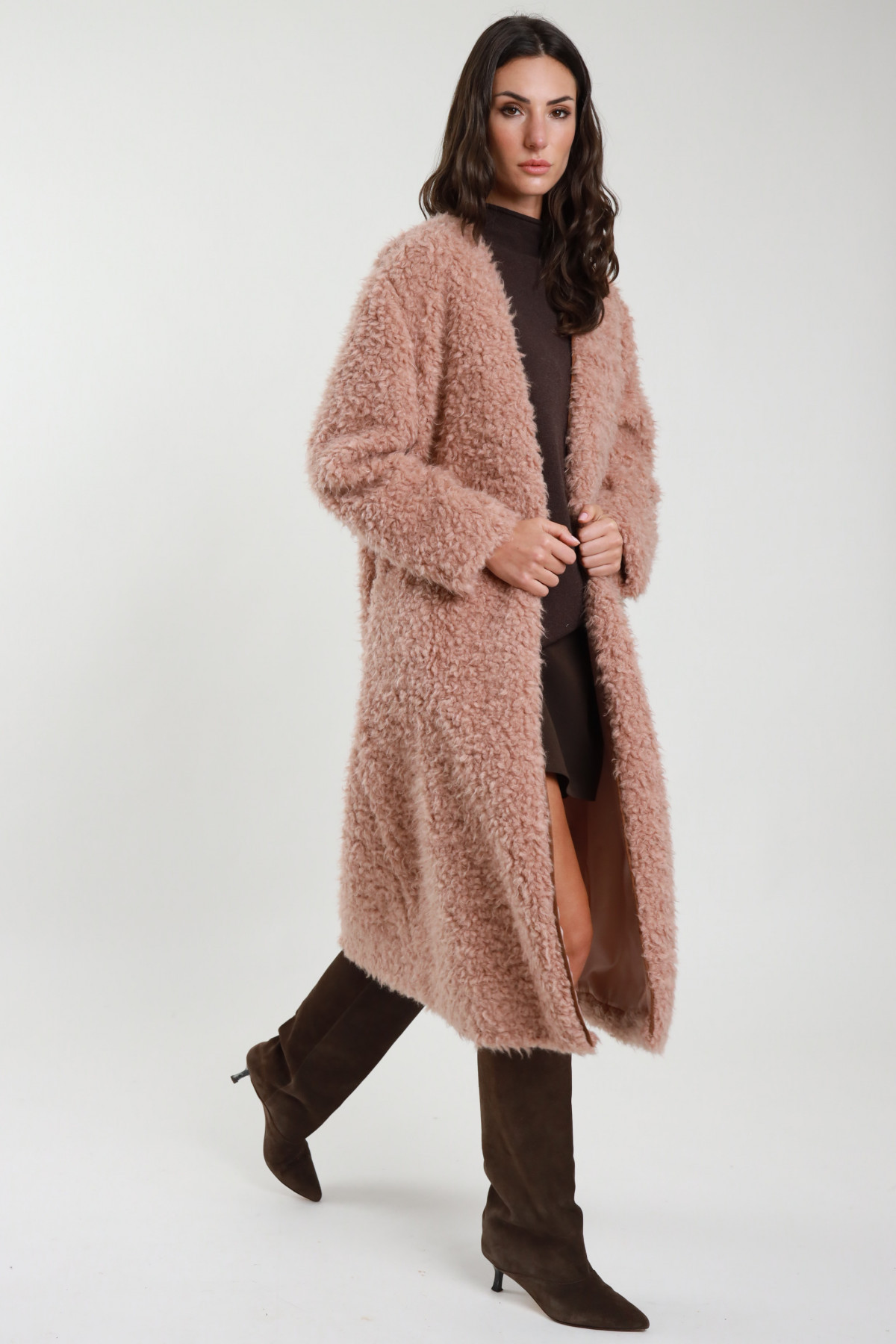 Long Faux Fur Coat