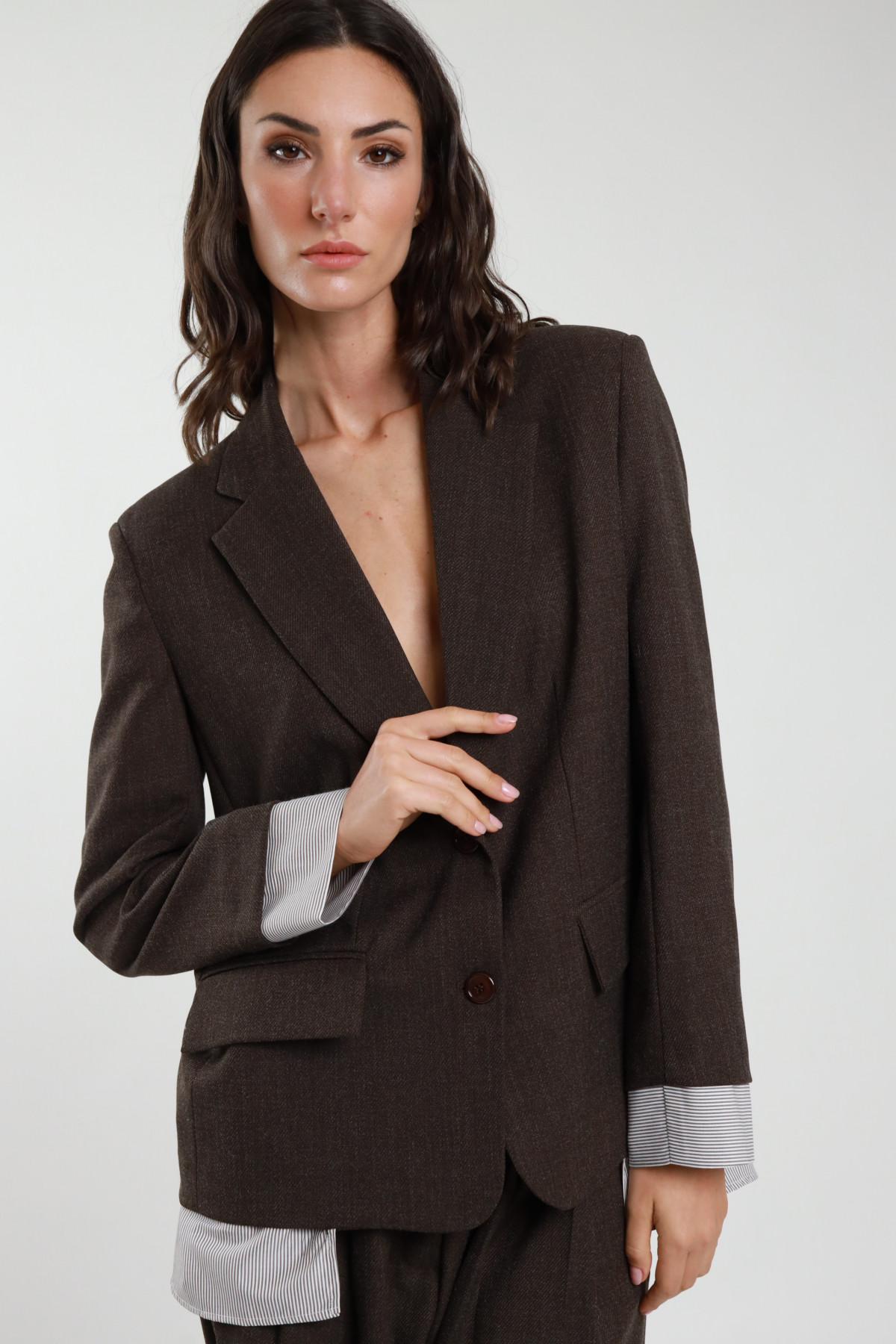 Jacke mit Hemdeinsätzen