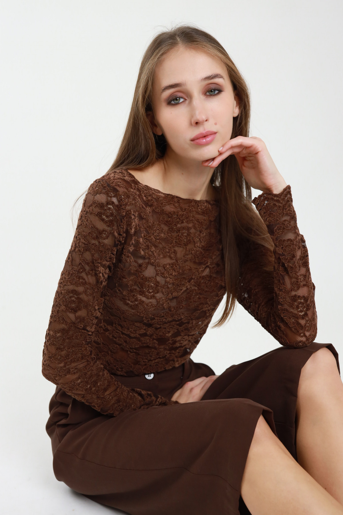Long Sleeve Lace Shirt