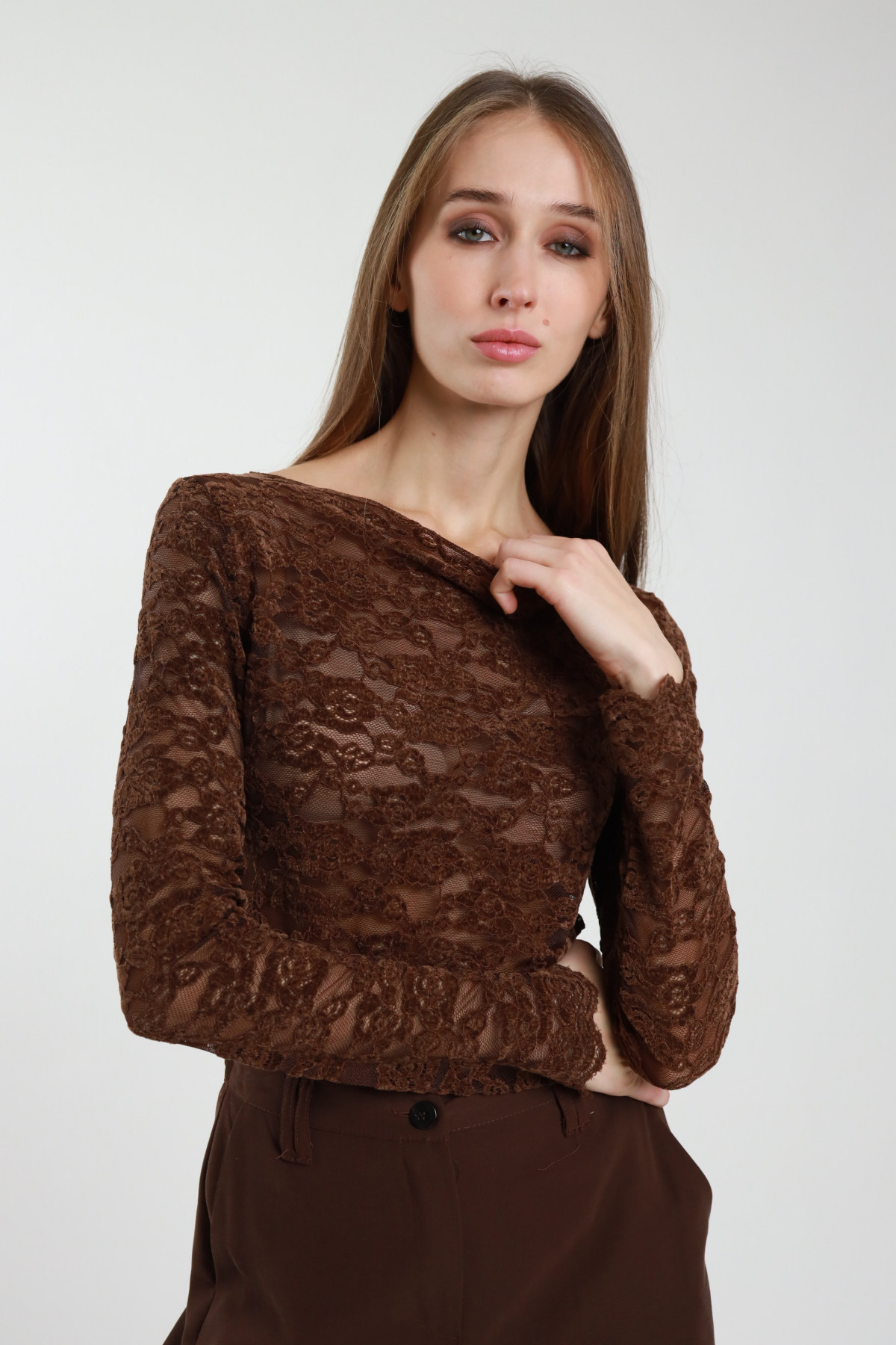 Long Sleeve Lace Shirt