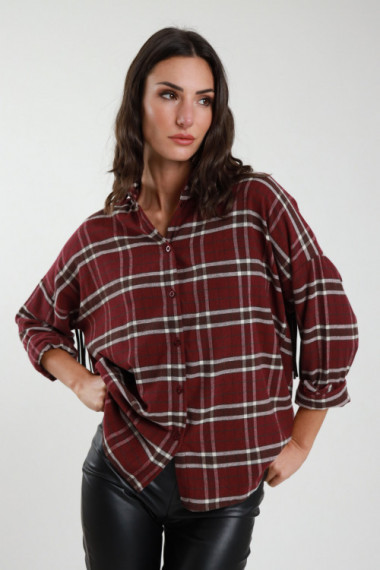 Camicia Check Frange