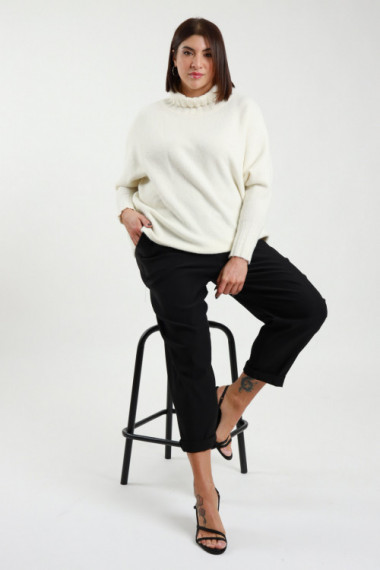 Pantalone bengalina 79%vi 19%pl 2%ea