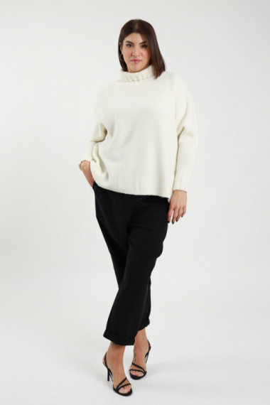 Pantalone bengalina 79%vi 19%pl 2%ea