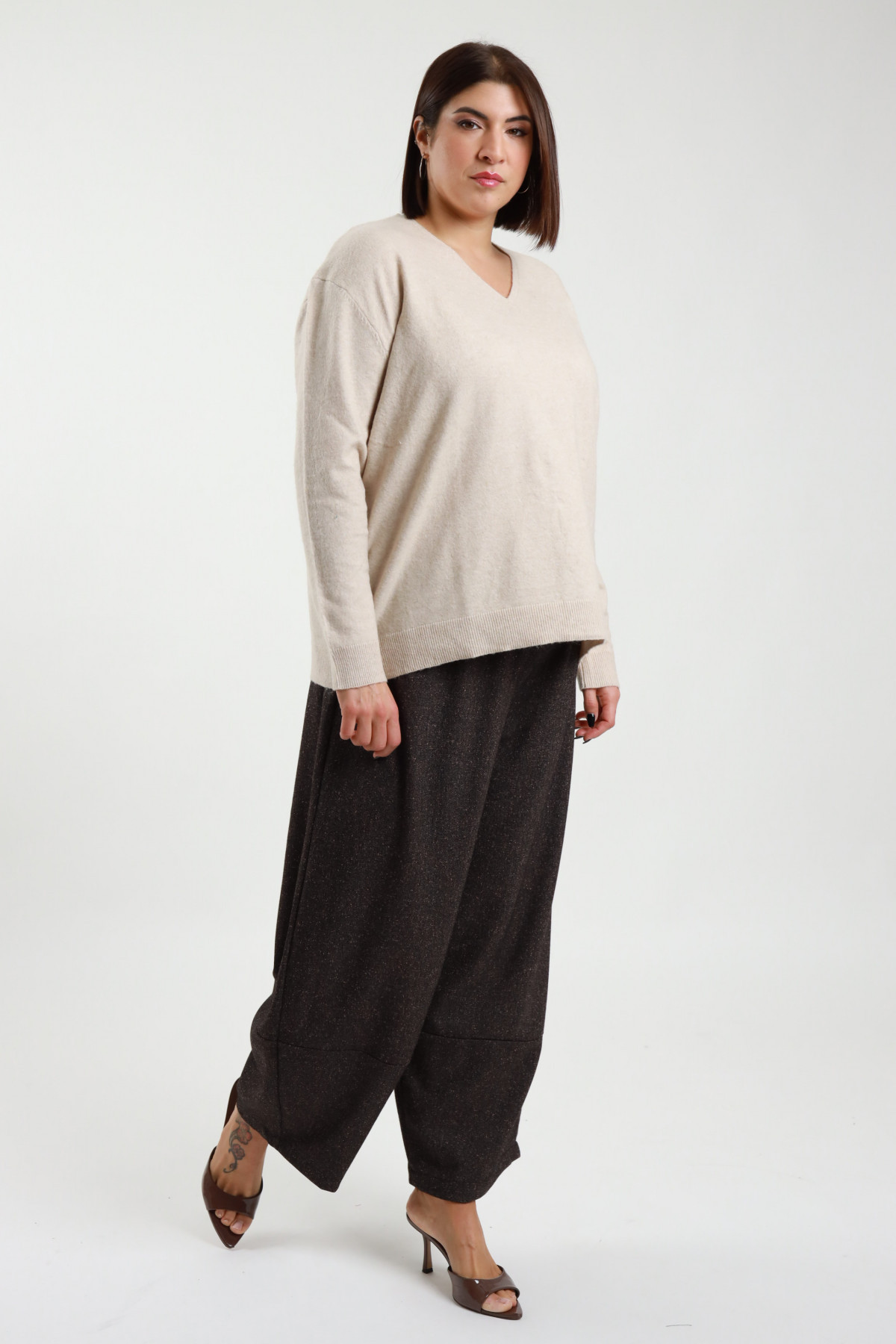 Pantalone ovetto 70%pl 27%vi 3%ea