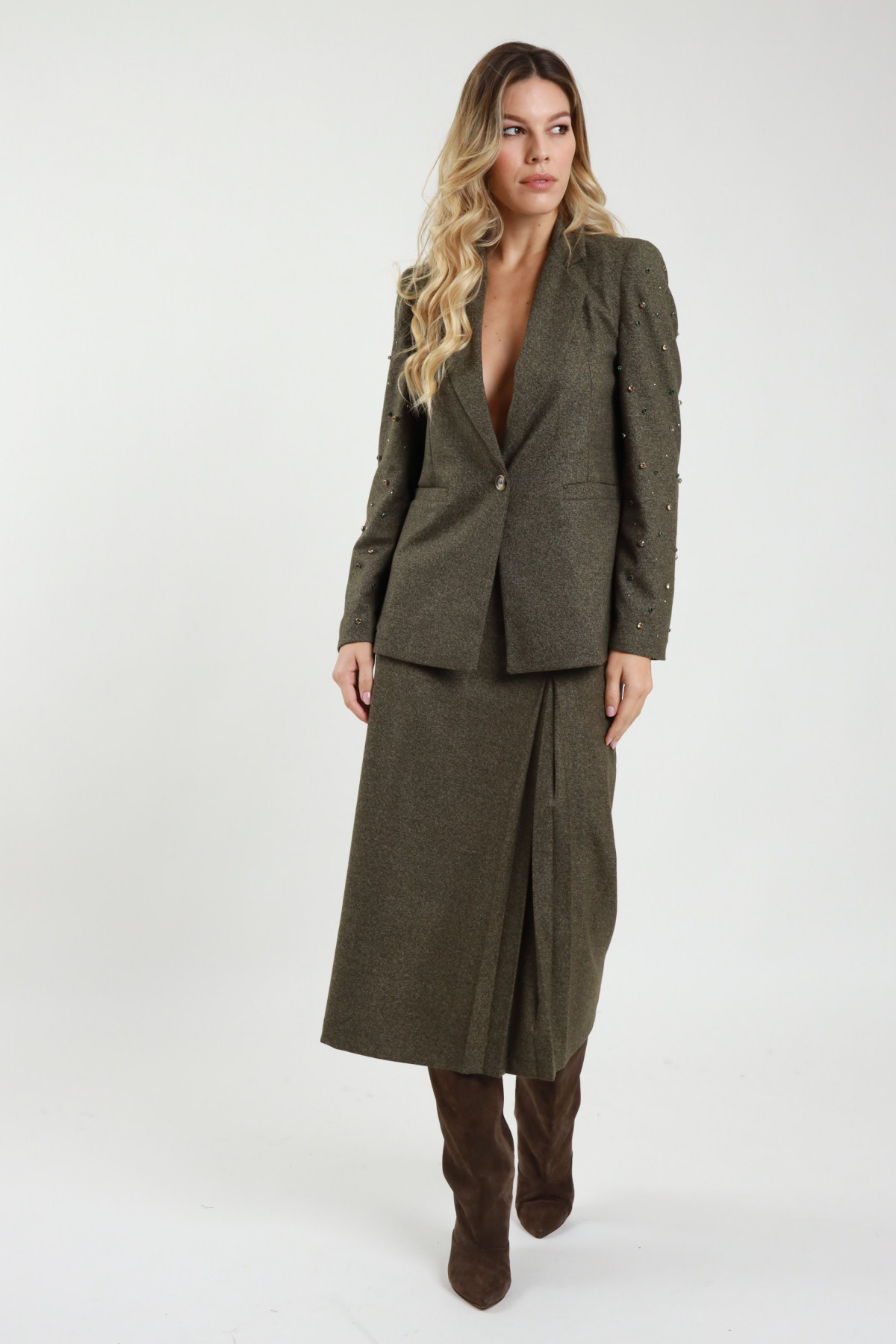 Longuette Spacco Plissè