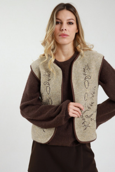 Gilet Con Ricami