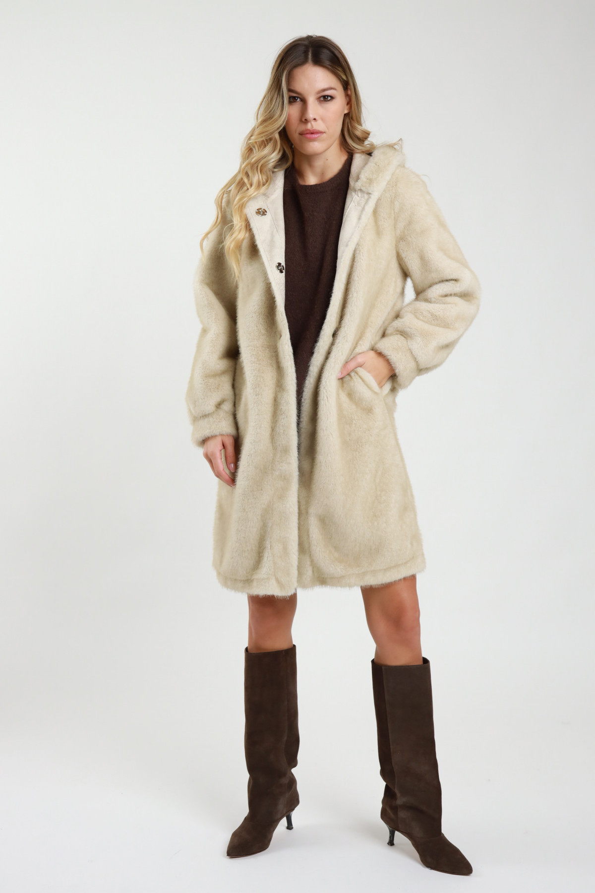 Ecopelliccia Cappuccio