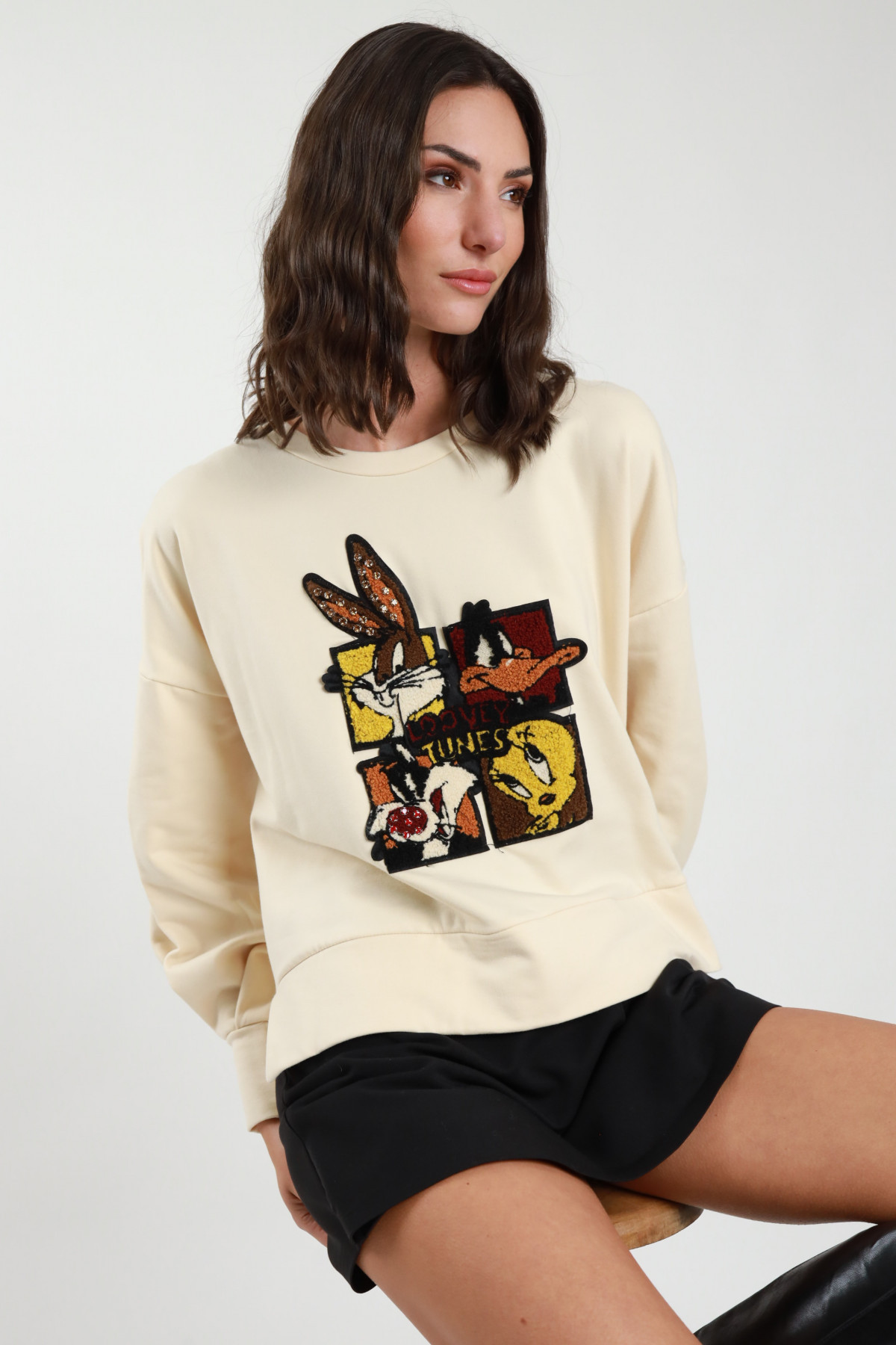 Sweatshirt mit Patches