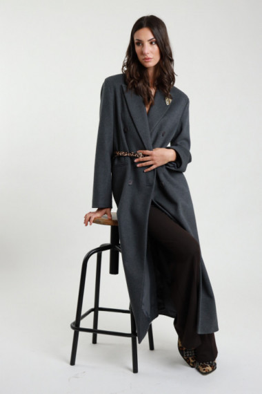 Mantelgürtel + Brosche