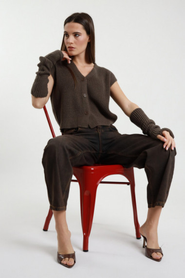 Jeans baggy sabbiato 100%co