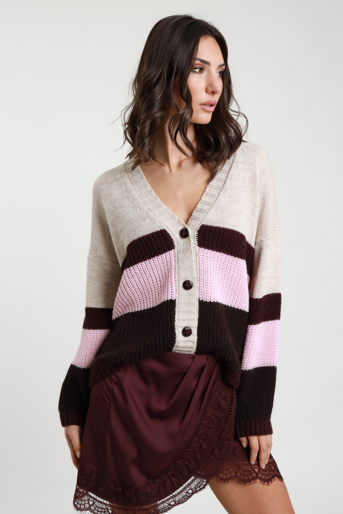 Cardigan Rigato