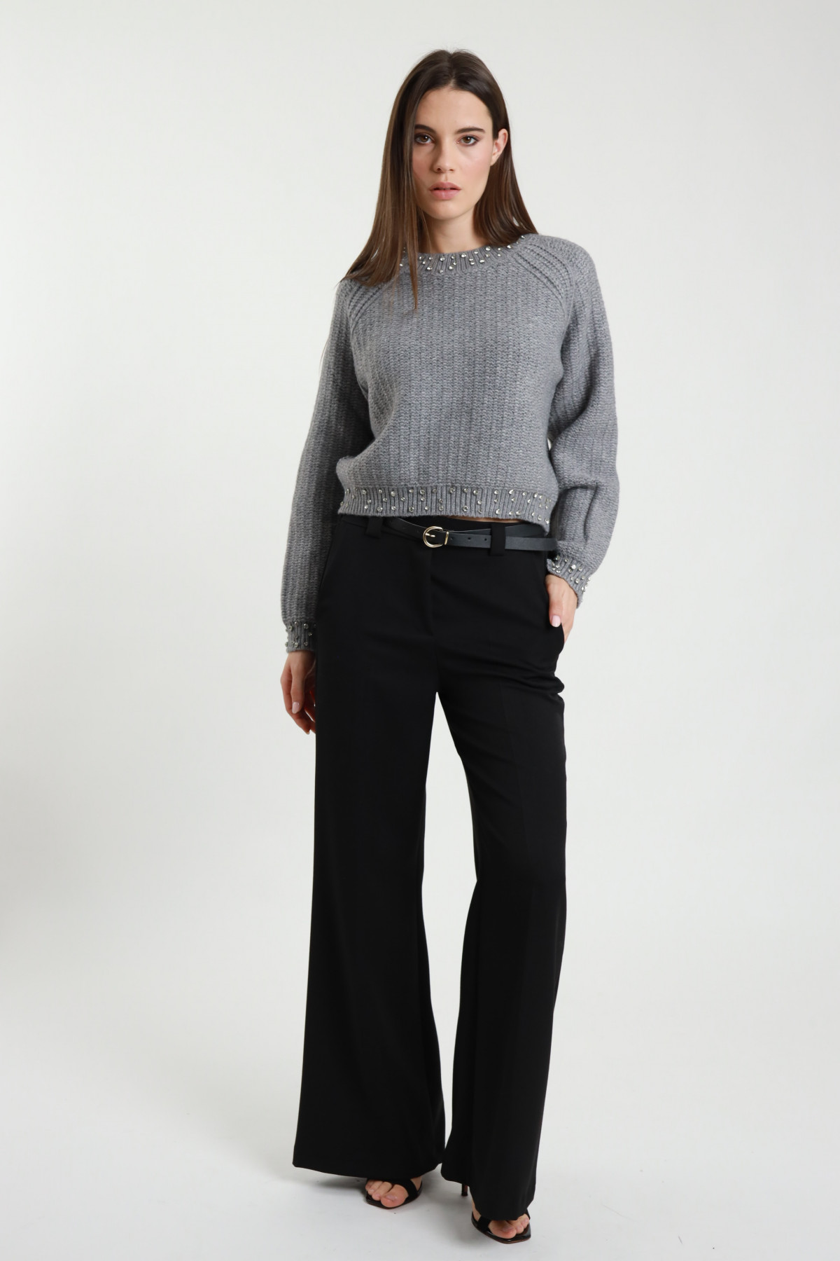 Pantalone c/cintura 77%pl 17%vi 6%ea