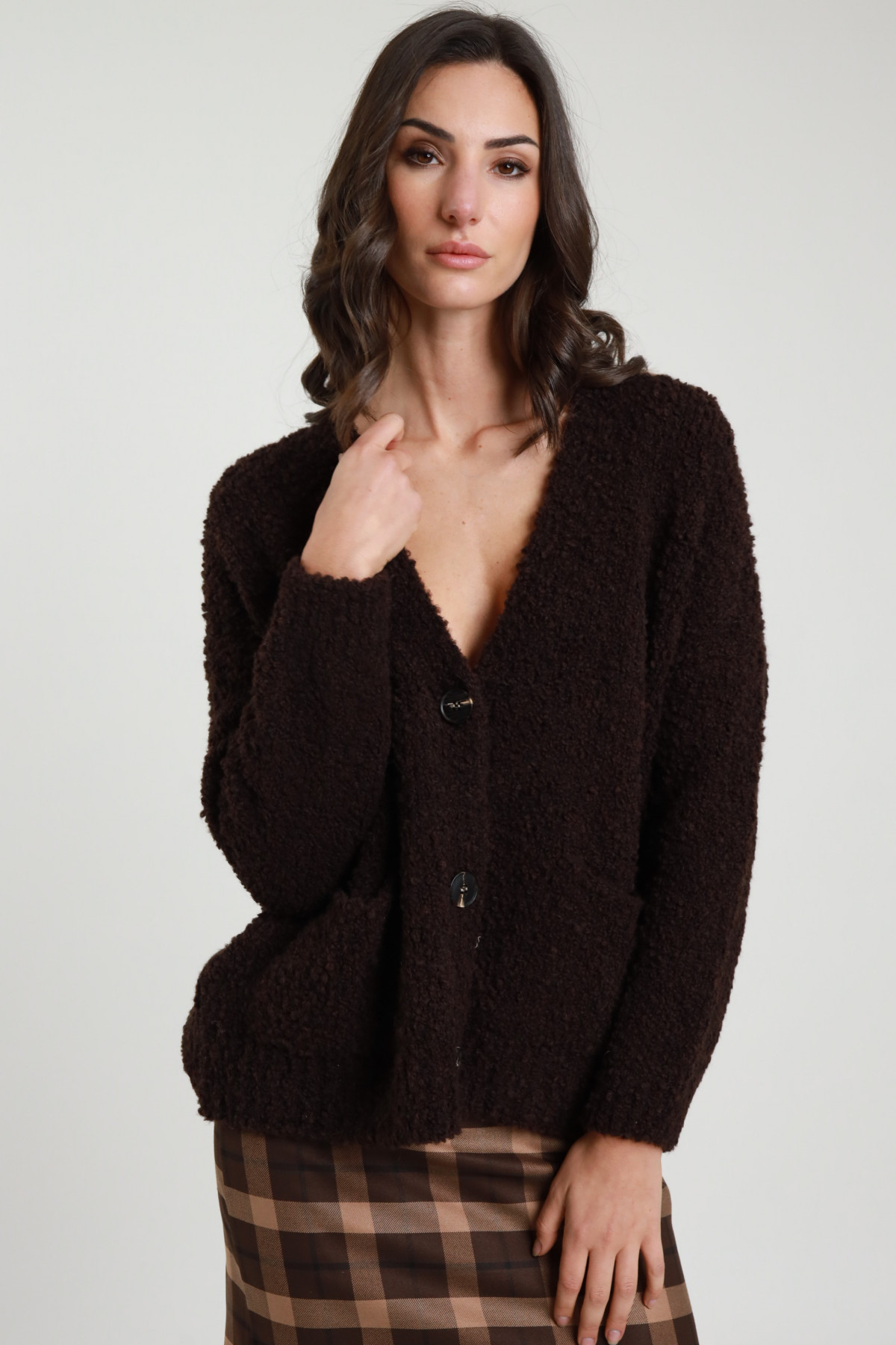 Cardigan Over Bouclé