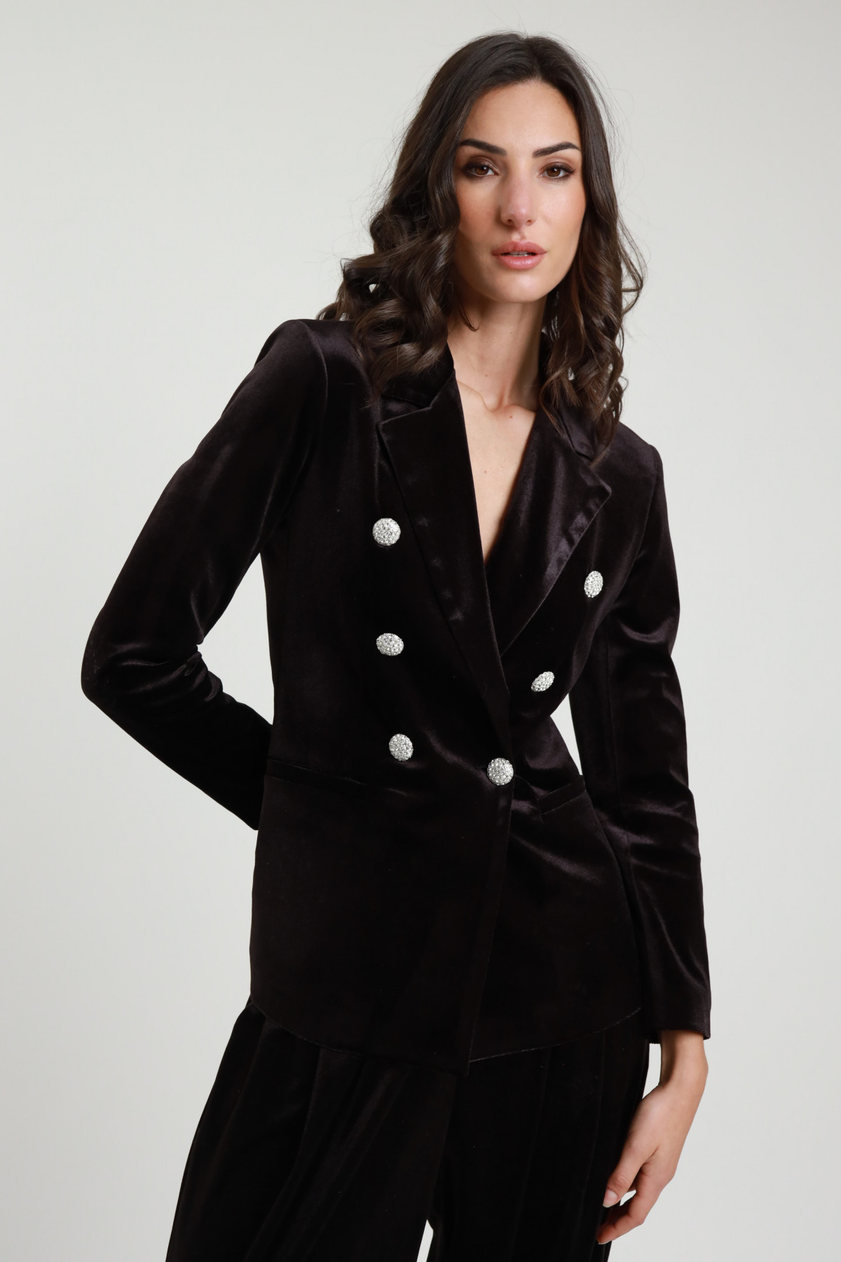 Blazer Doppiopetto Velluto