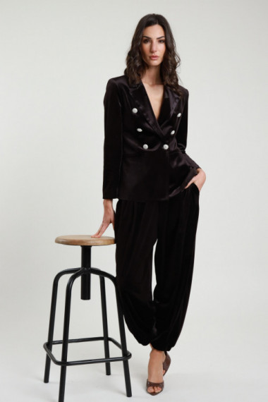 Pantaloni Balloon Velluto