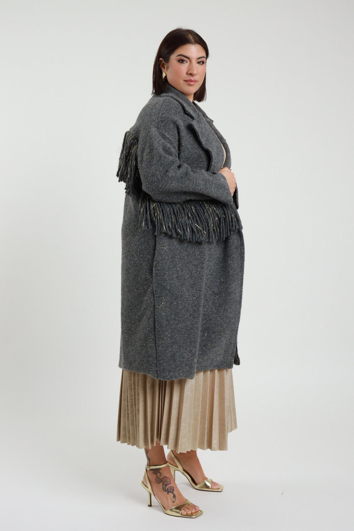 Susy Star - Cappotto Frange