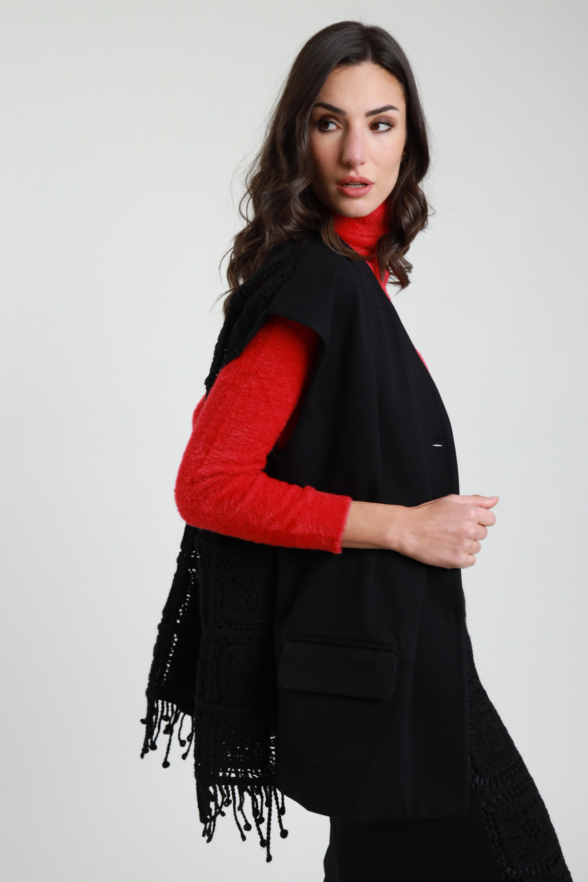 Gilet Frange e Crochet