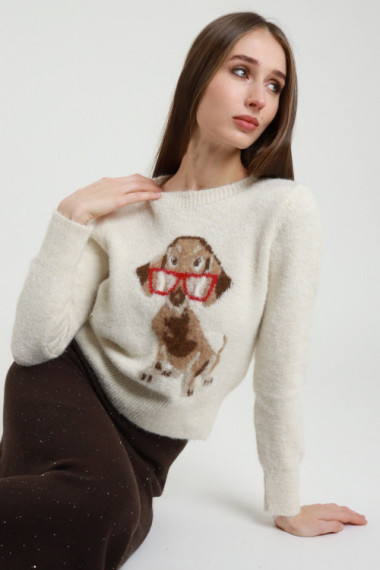 Maglia cagnolino 50%ac 30%pl 10%wo 10%ws