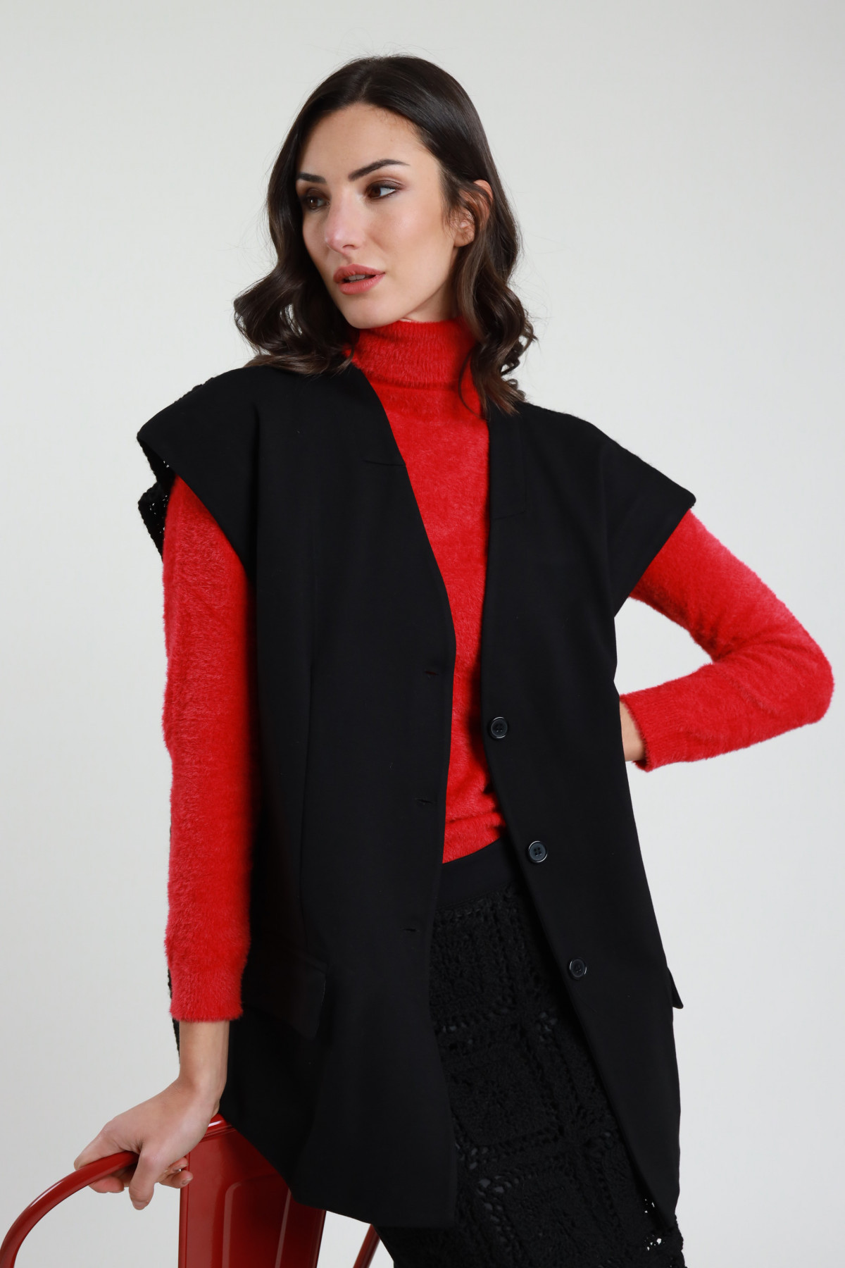 Gilet Frange e Crochet