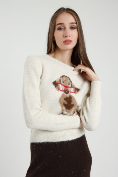 Maglia cagnolino 50%ac 30%pl 10%wo 10%ws