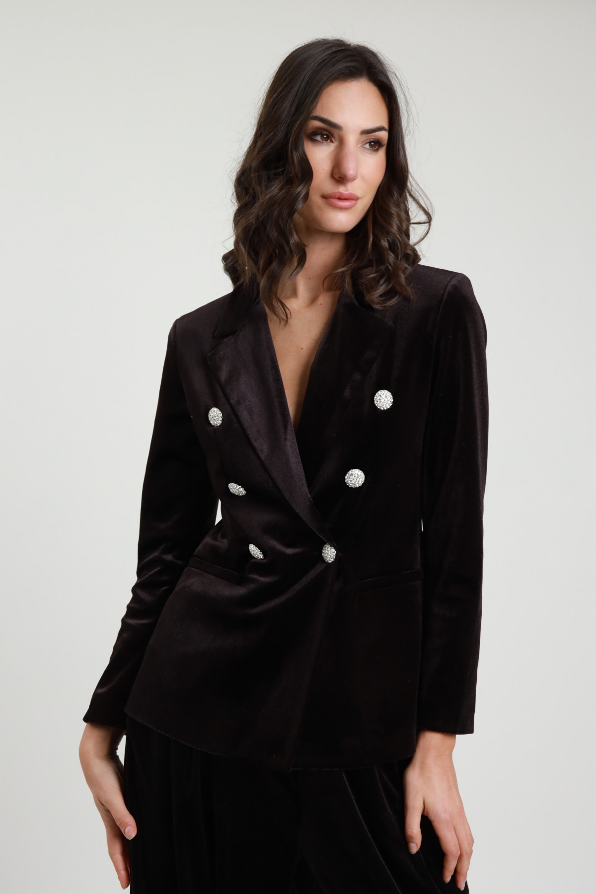 Blazer Doppiopetto Velluto